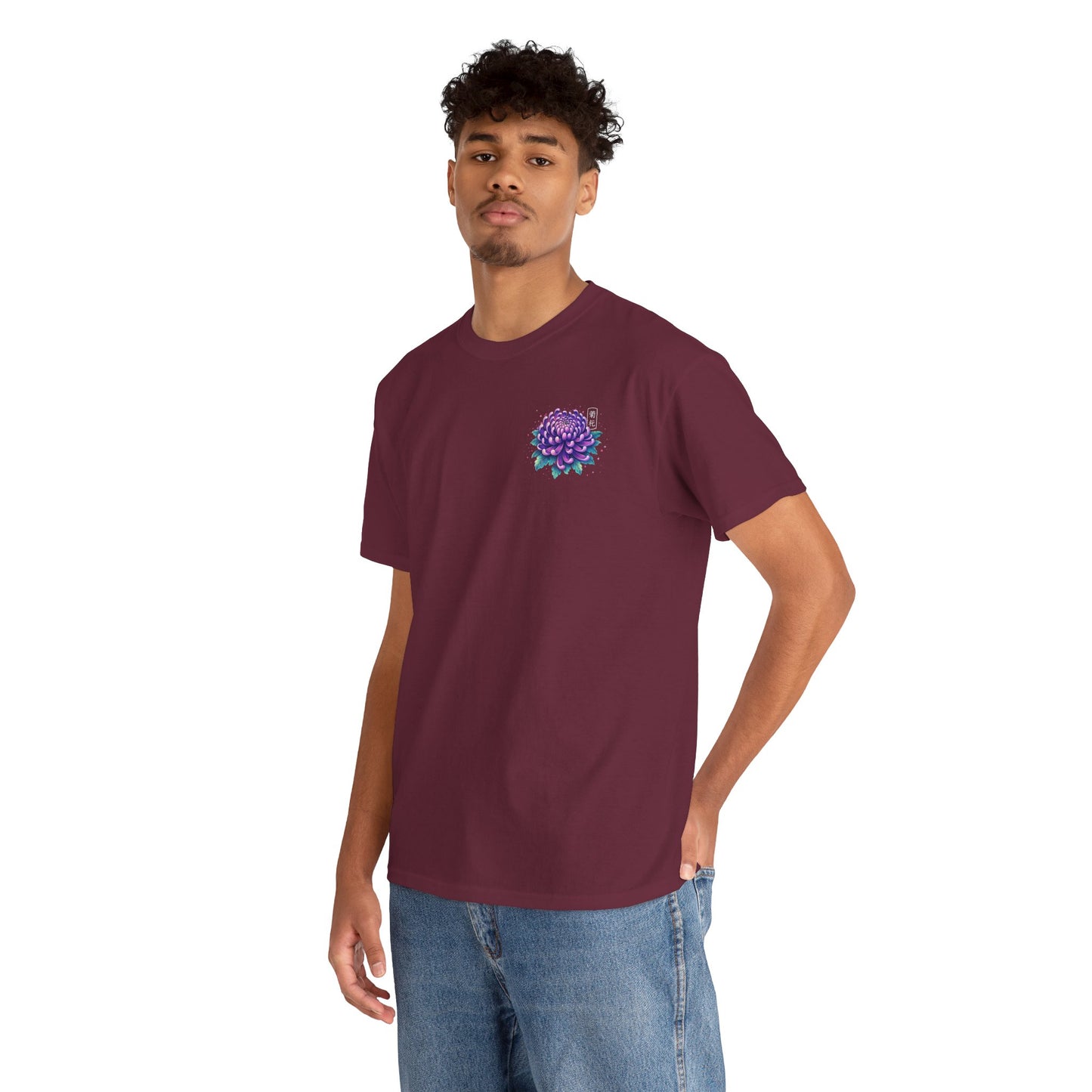 Chrysanthemum Graphic Tee – “Royal Energy”