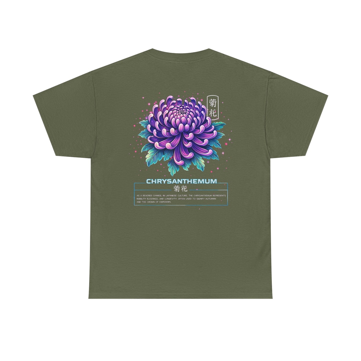 Chrysanthemum Graphic Tee – “Royal Energy”