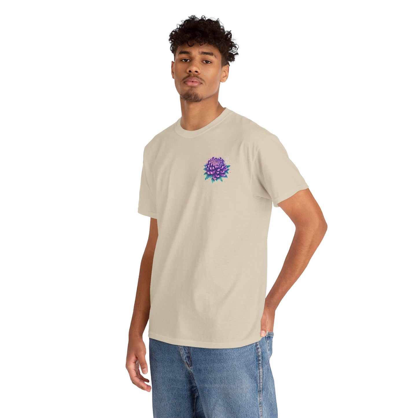 Chrysanthemum Graphic Tee – “Royal Energy”