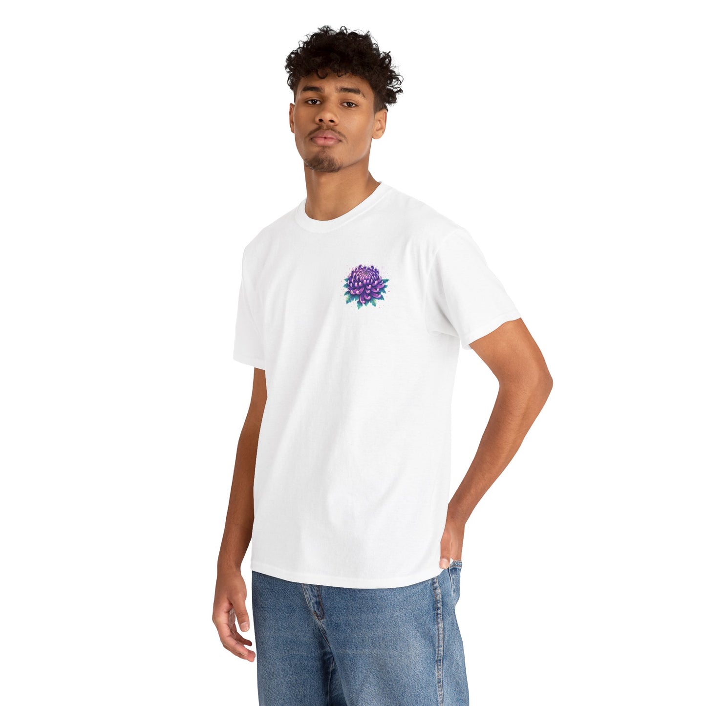 Chrysanthemum Graphic Tee – “Royal Energy”