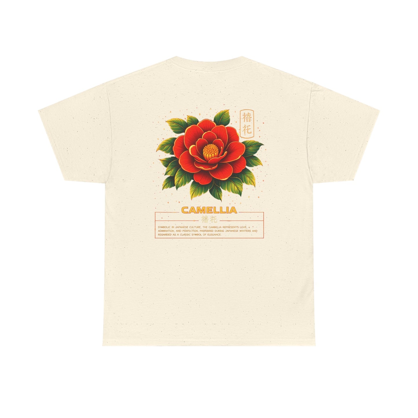 Camellia Graphic Tee – “Love & Elegance”