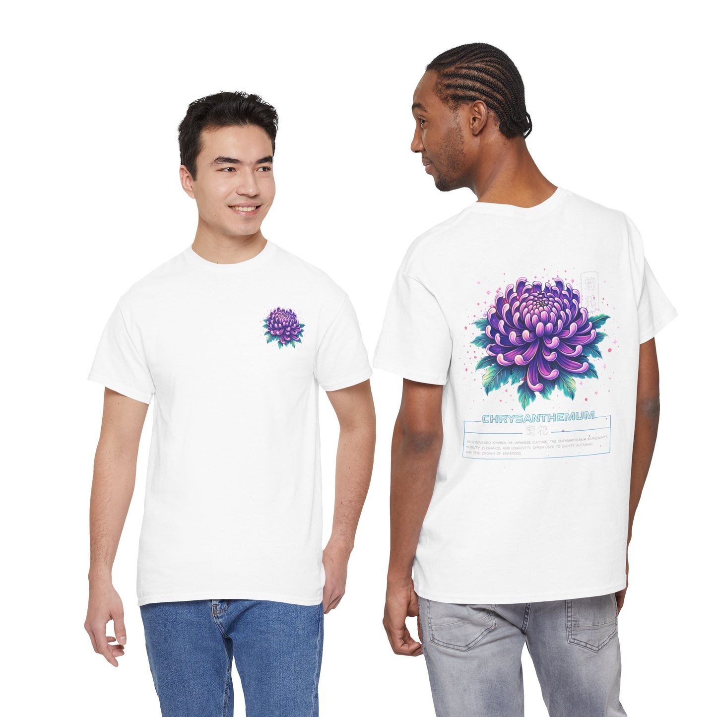 Chrysanthemum Graphic Tee – “Royal Energy”