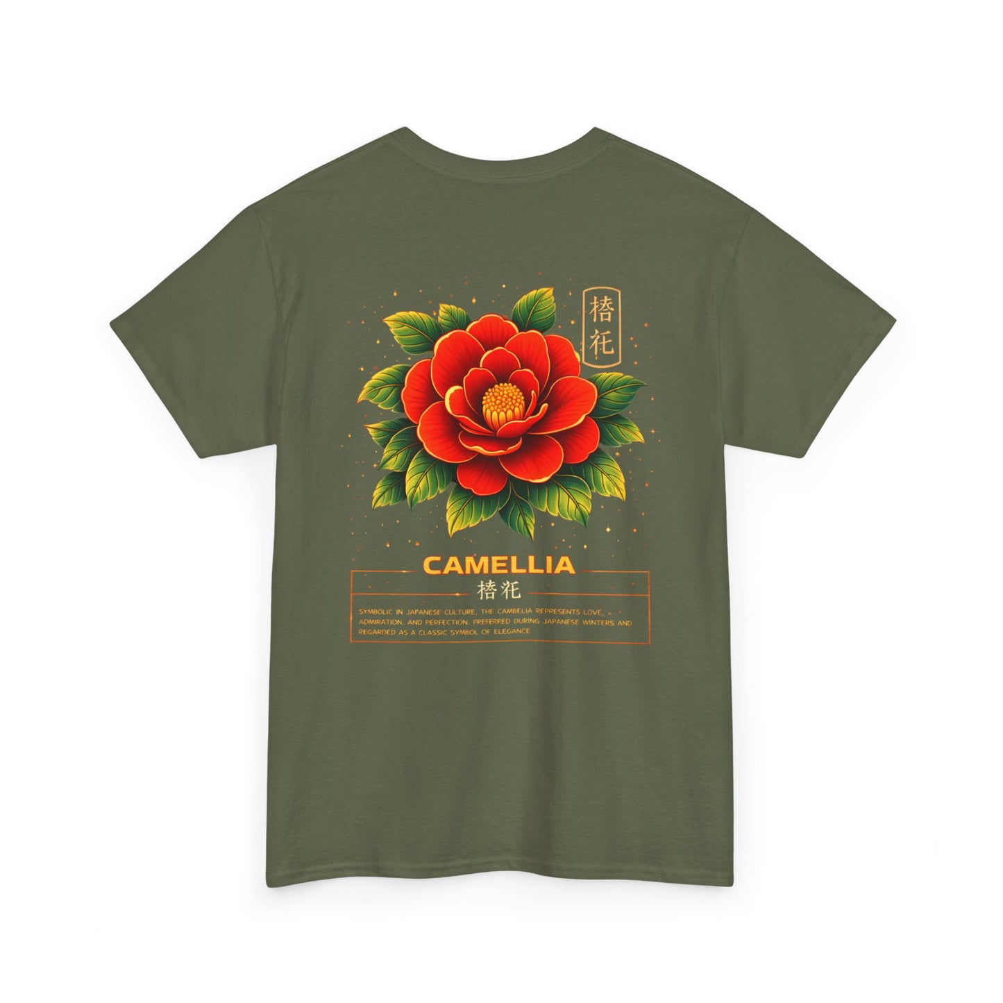 Camellia Graphic Tee – “Love & Elegance”