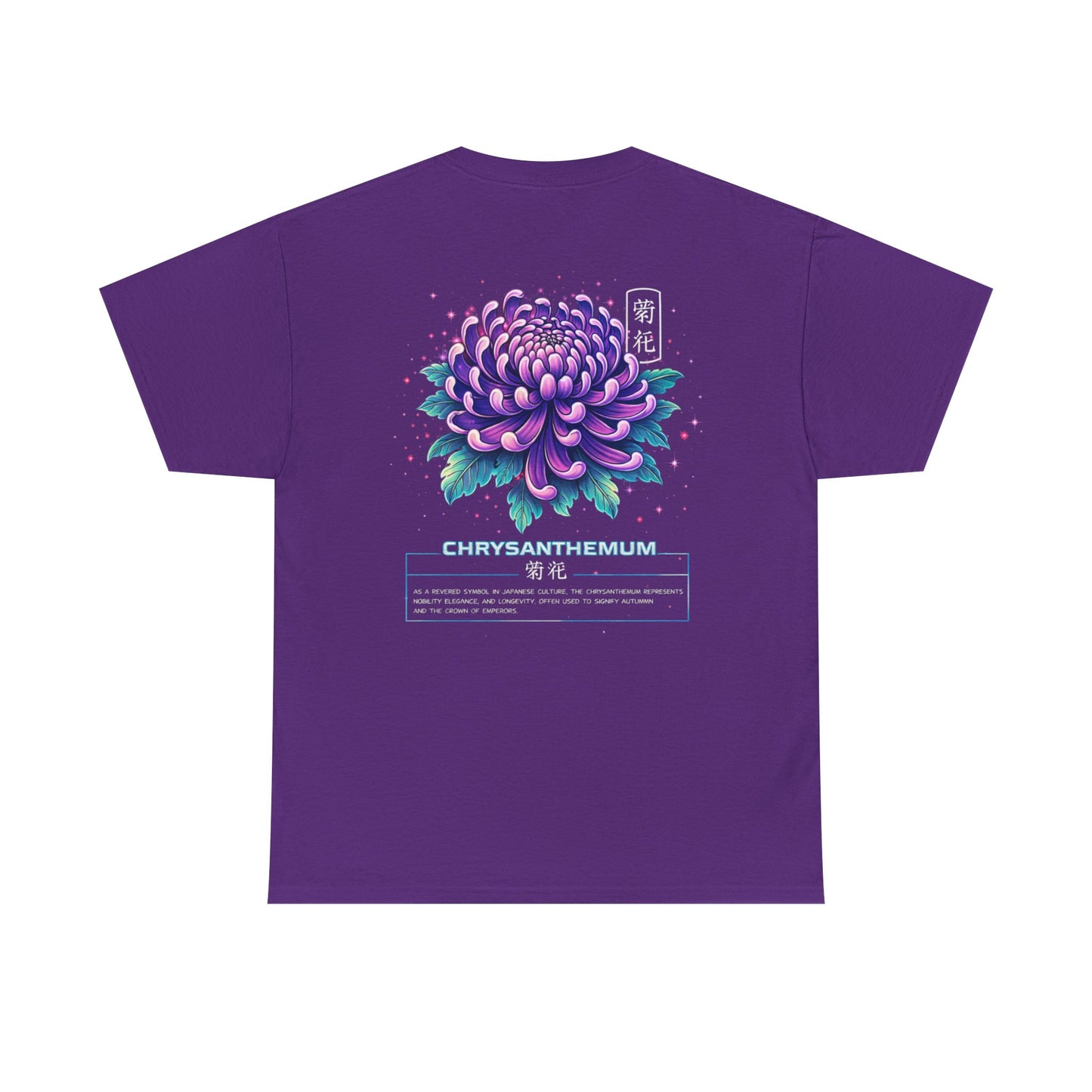 Chrysanthemum Graphic Tee – “Royal Energy”