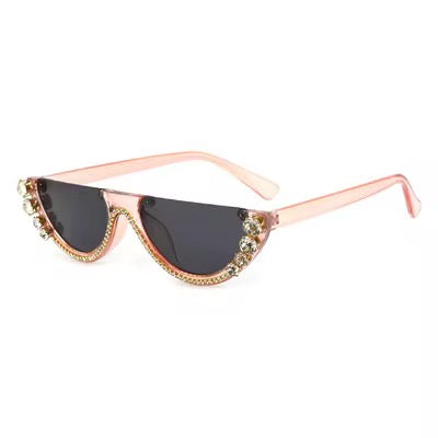 Luxury Crystal Cat-Eye Sunglasses